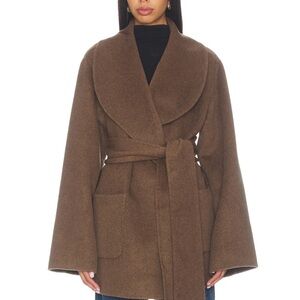 SER.O.YA Brown Belted Coat